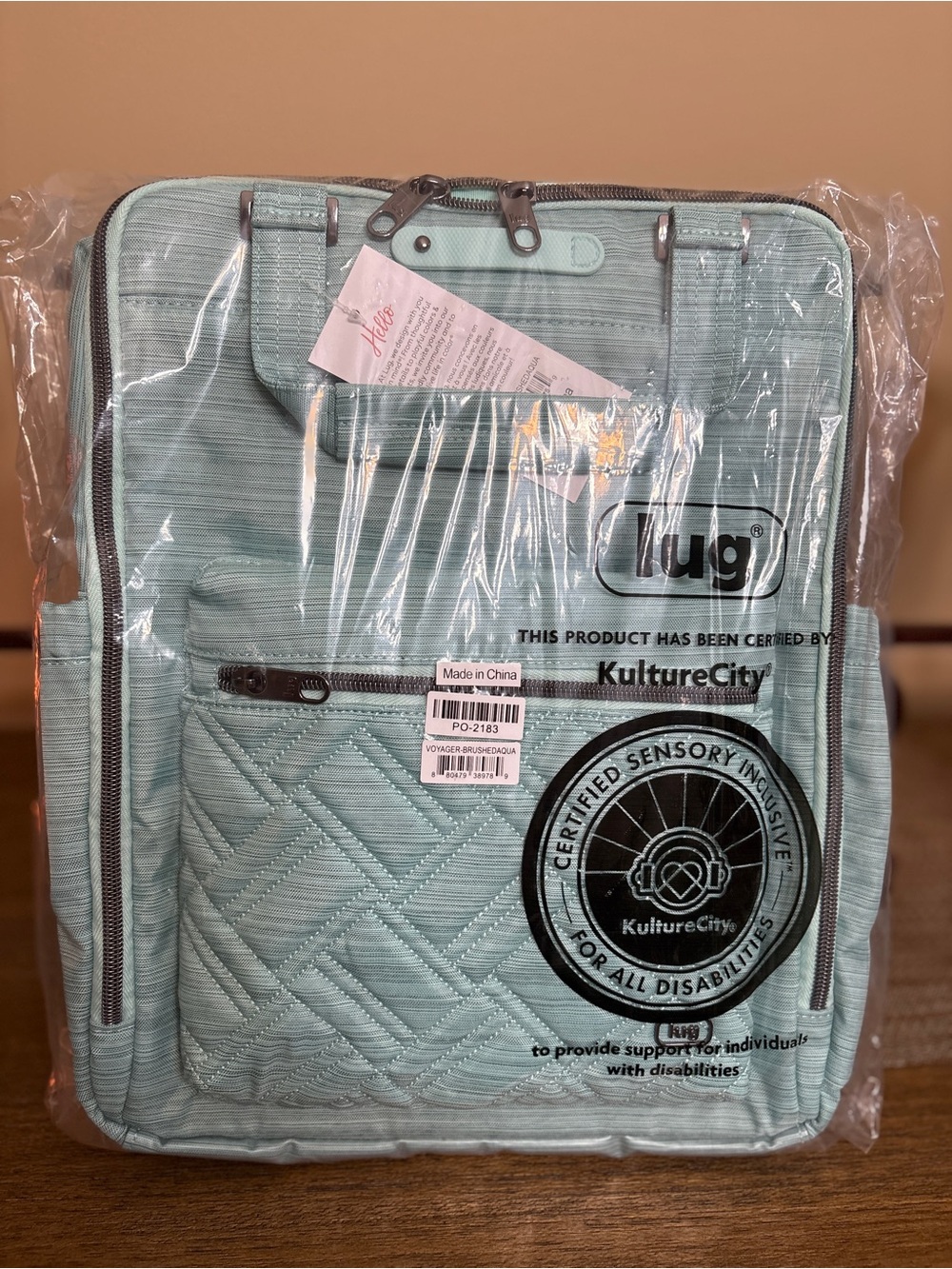 **Brand New**Lug Voyager Backpack. Brushed Aquamarine. NWT in plastic